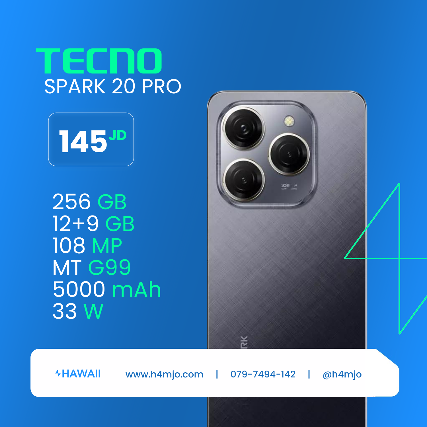 TECNO SPARK 20 PRO 21GB 256GB